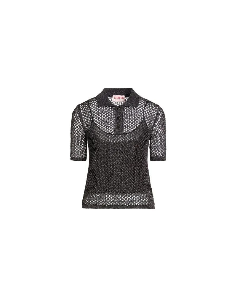 Iceberg MAGLIA A POLO - STRICKWAREN - Pulloverauf YOOX.COM Schwarz