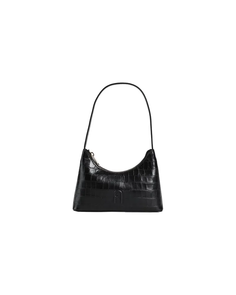 Furla DIAMANTE MINI SHOULDER B  - TASCHEN - Handtaschenauf YOOX.COM Schwarz