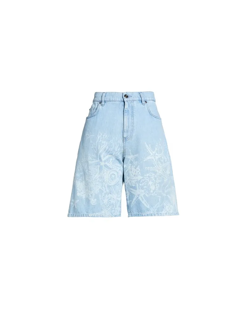Versace HOSEN & RÖCKE - Jeansshortsauf YOOX.COM Blau