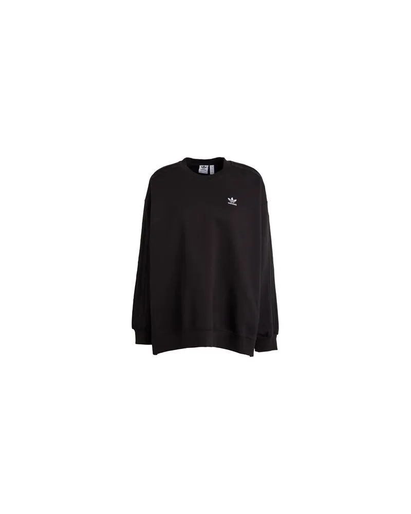 adidas LACED CREW  - TOPS - Sweatshirtsauf YOOX.COM Schwarz