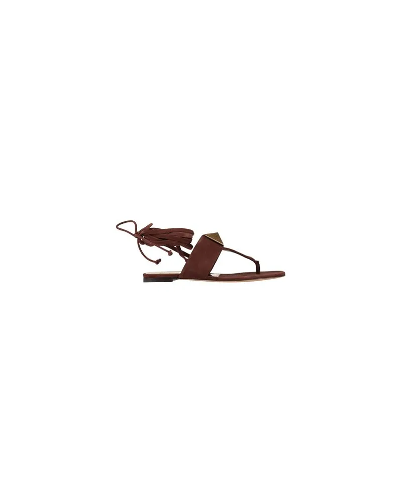 Valentino Garavani SCHUHE - Zehentrennerauf YOOX.COM Schokobraun