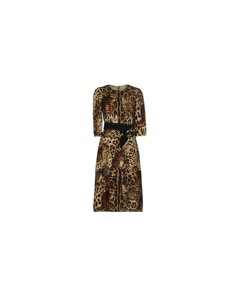 Dolce & Gabbana KLEIDER - Midi-Kleiderauf YOOX.COM Khaki
