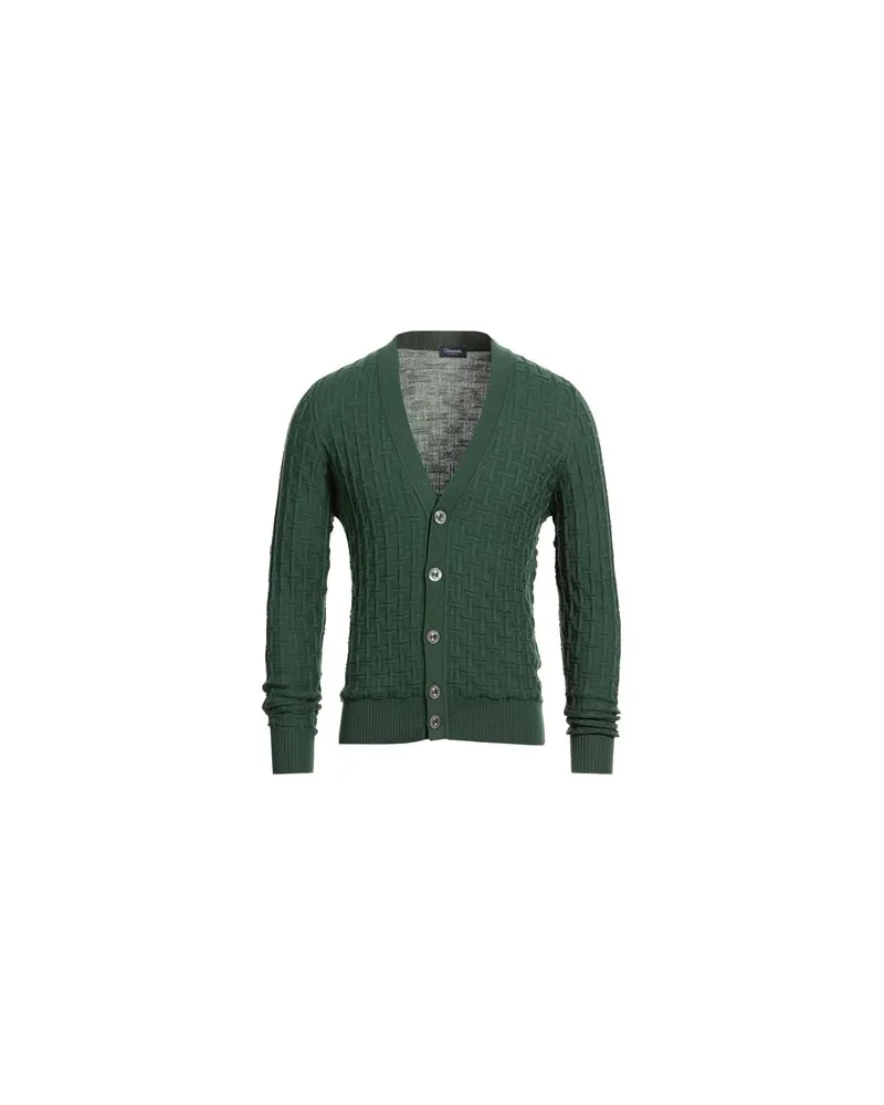 Drumohr  STRICKWAREN - Strickjackenauf YOOX.COM Dunkelgrün