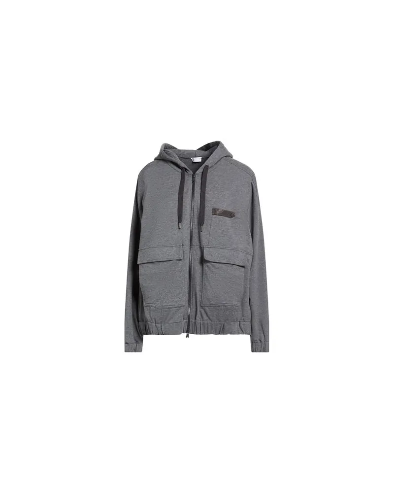 Brunello Cucinelli TOPS - Sweatshirtsauf YOOX.COM Grau