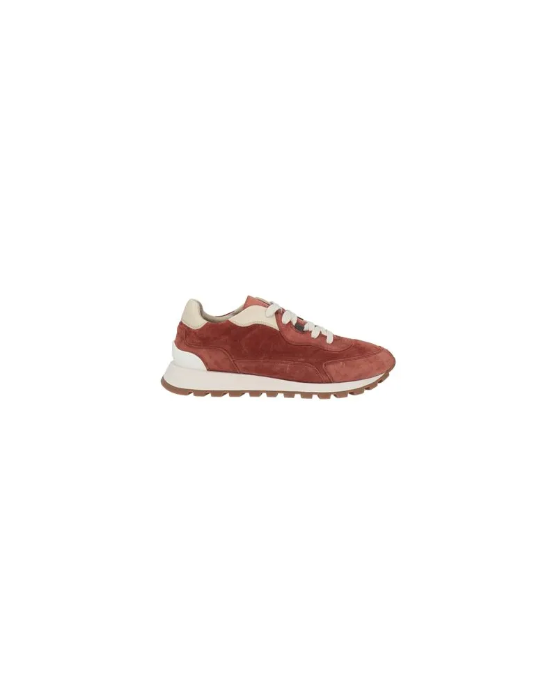 Brunello Cucinelli SCHUHE - Sneakersauf YOOX.COM Ziegelrot