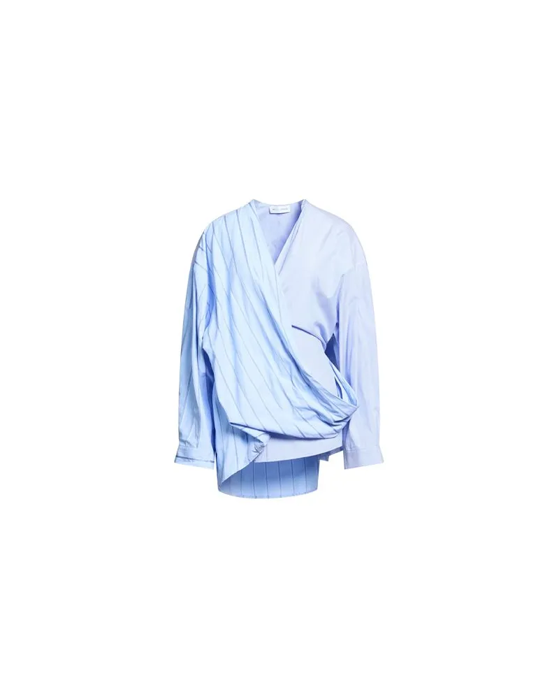 Weili Zheng TOPS - Hemdenauf YOOX.COM Hellblau