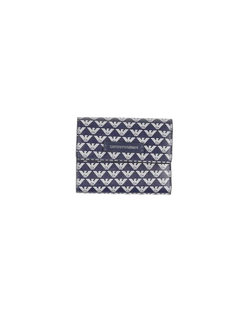 Emporio Armani Kleinlederwaren - Brieftaschenauf YOOX.COM Marineblau
