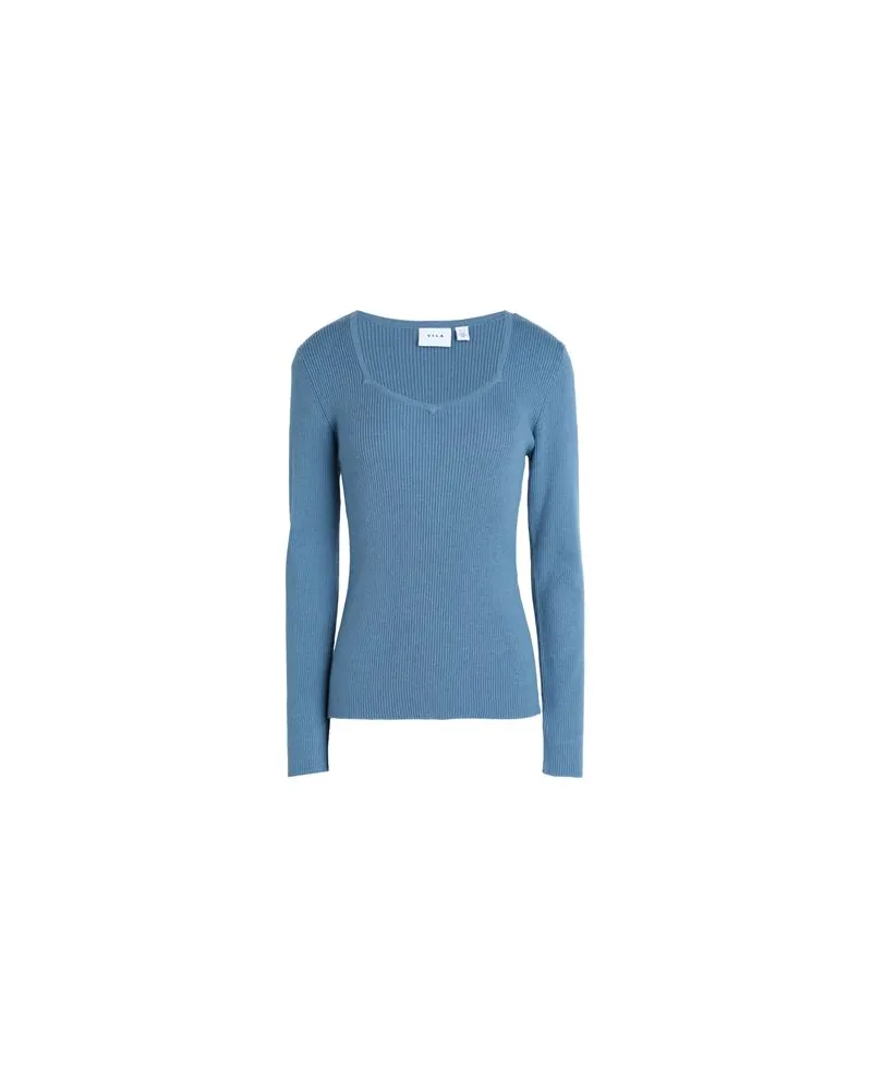 Vila STRICKWAREN - Pulloverauf YOOX.COM Taubenblau