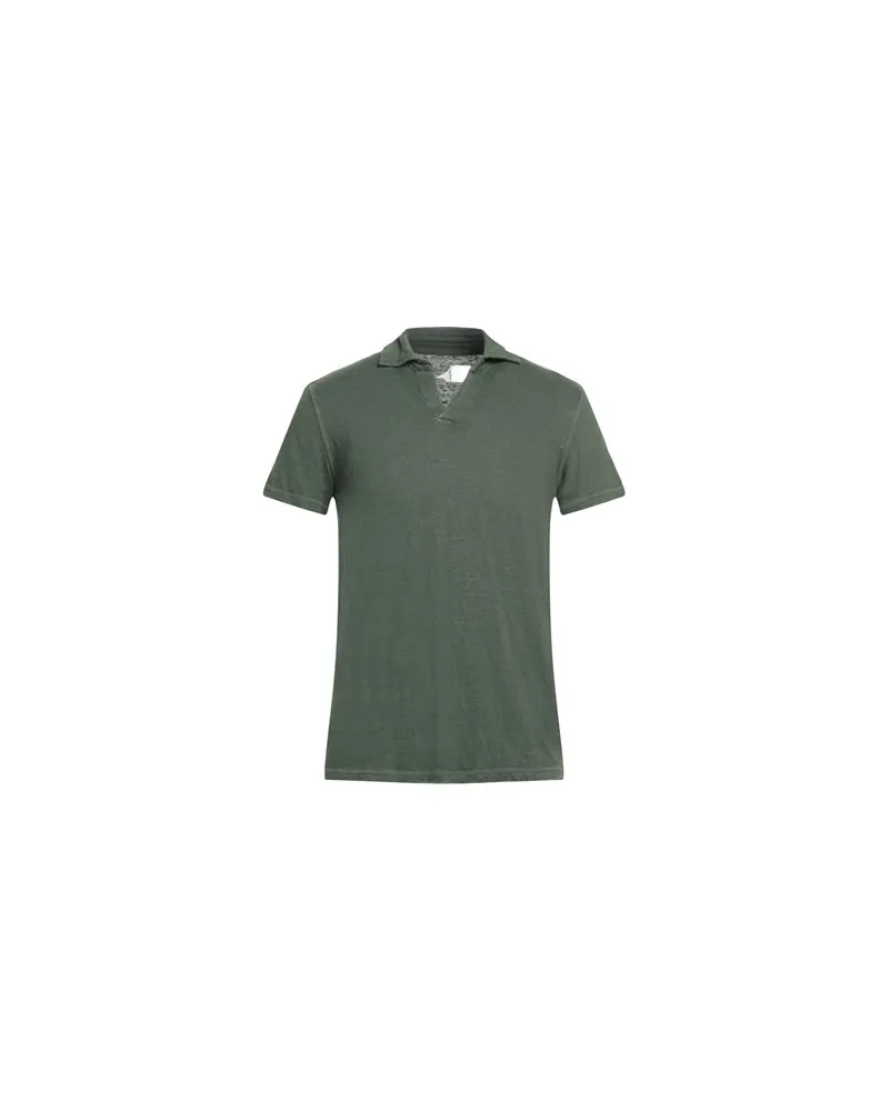 Majestic TOPS - Poloshirtsauf YOOX.COM Militärgrün