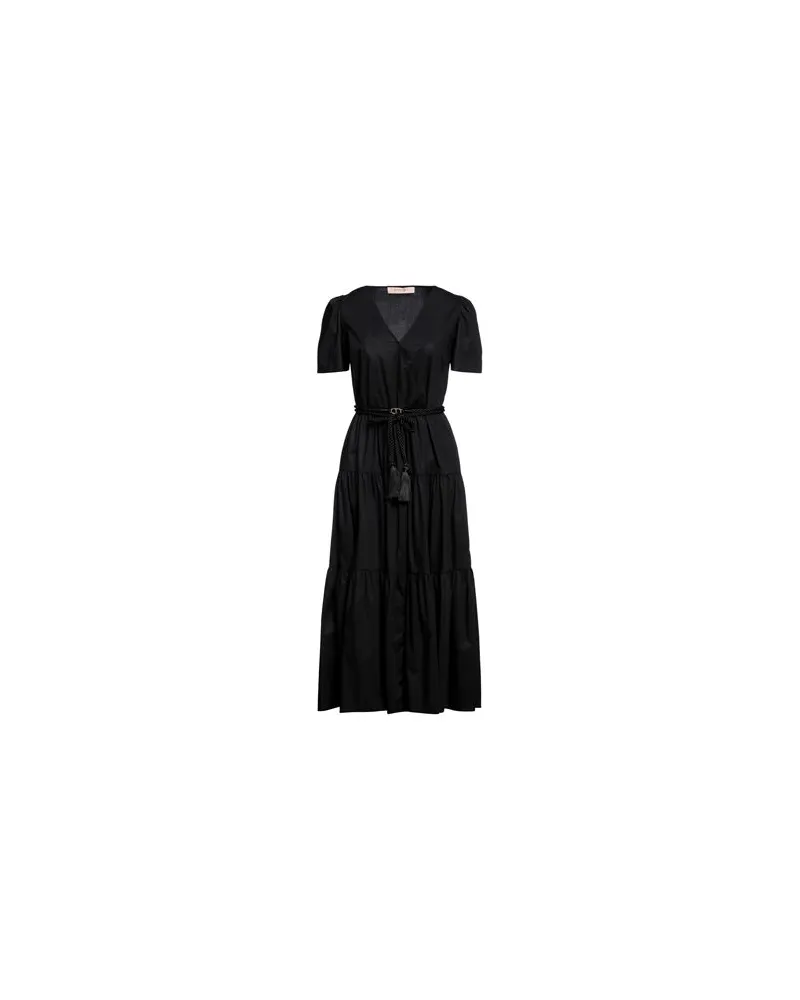 Twin-Set KLEIDER - Maxi-Kleiderauf YOOX.COM Schwarz