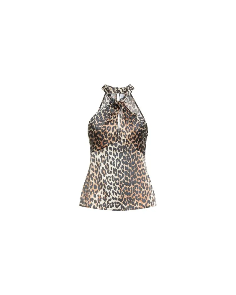 Ganni TOPS - Topsauf YOOX.COM Beige