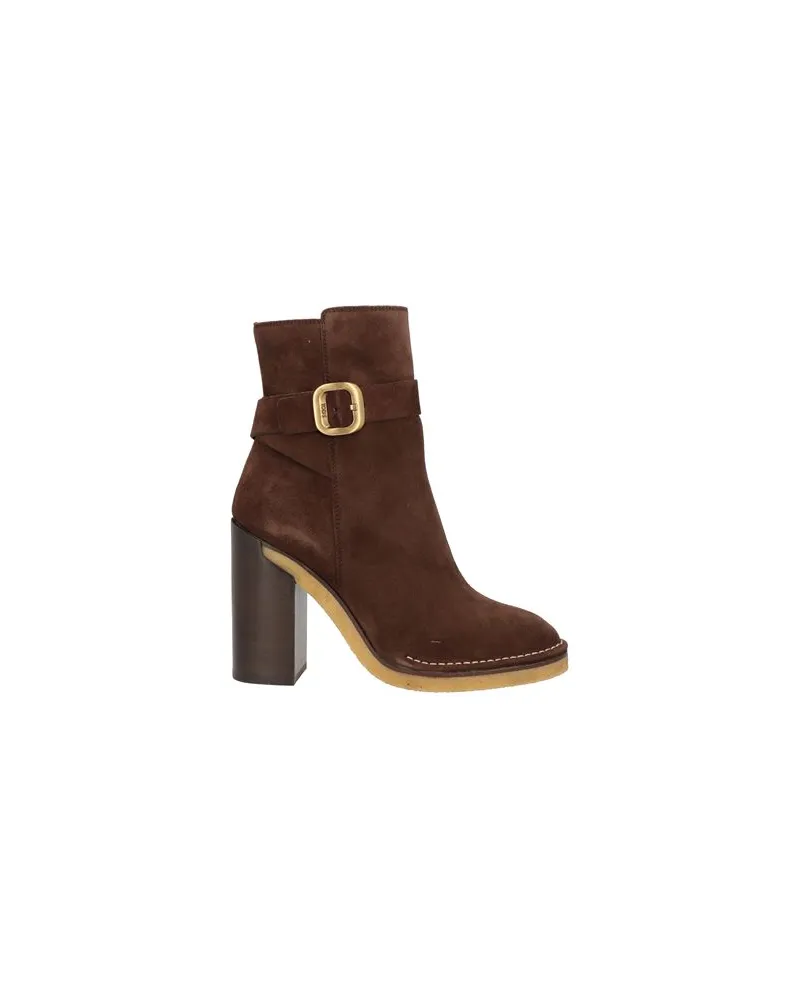 TOD'S SCHUHE - Stiefelettenauf YOOX.COM Schokobraun