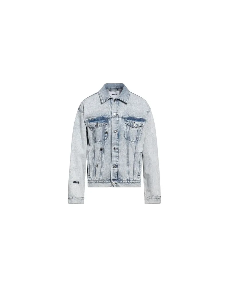 MSGM JACKEN & MÄNTEL - Jeansjacken/Mäntelauf YOOX.COM Blau