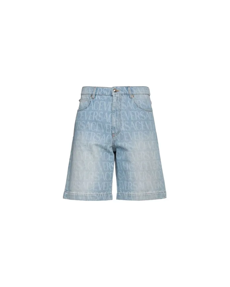Versace HOSEN & RÖCKE - Jeansshortsauf YOOX.COM Blau