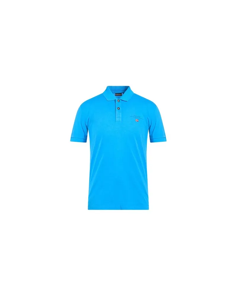 Napapijri TOPS - Poloshirtsauf YOOX.COM Azurblau
