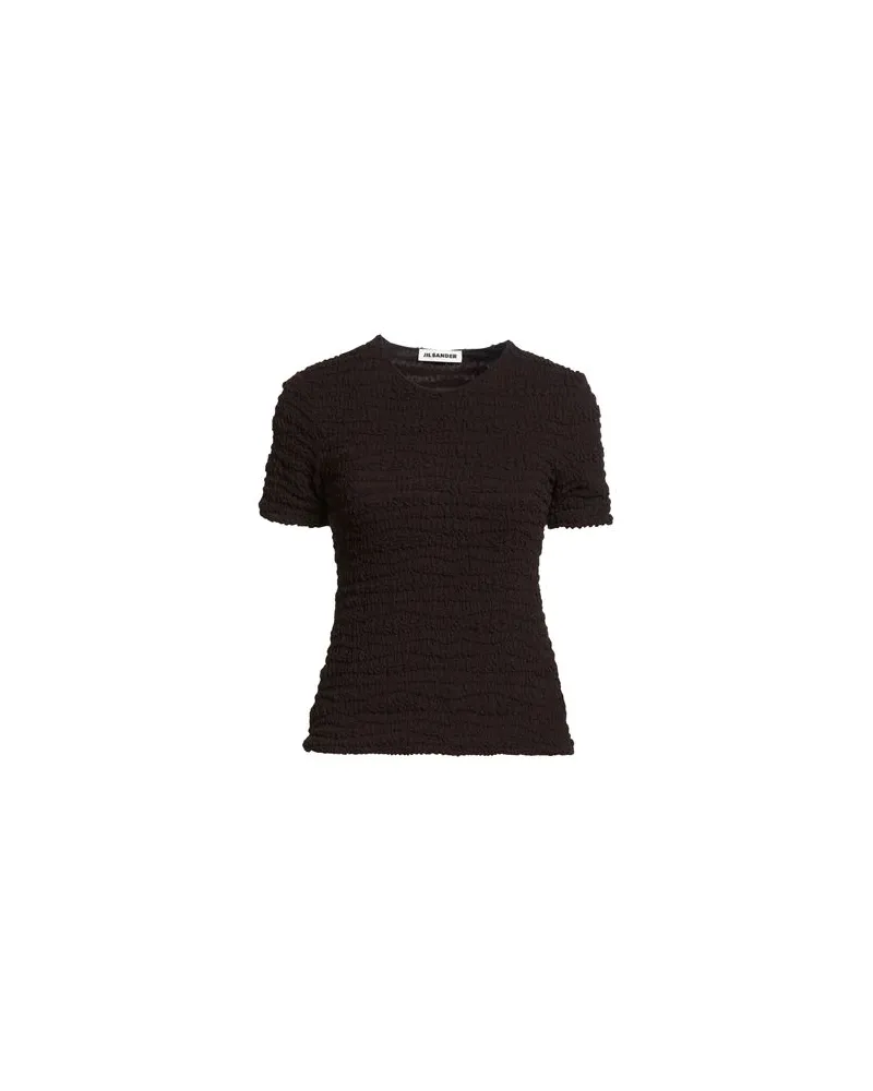 Jil Sander TOPS - T-shirtsauf YOOX.COM Dunkelbraun