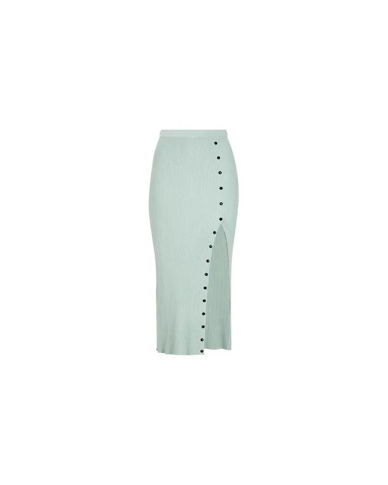 8 by Yoox RIBBED-KNIT TUBE SKIRT   - HOSEN & RÖCKE - Midi-Röckeauf YOOX.COM Salbeigrün