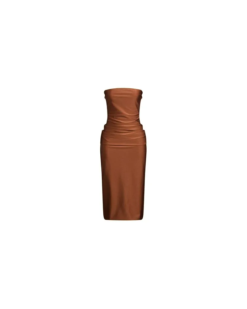 SPORTMAX KLEIDER - Midi-Kleiderauf YOOX.COM Braun