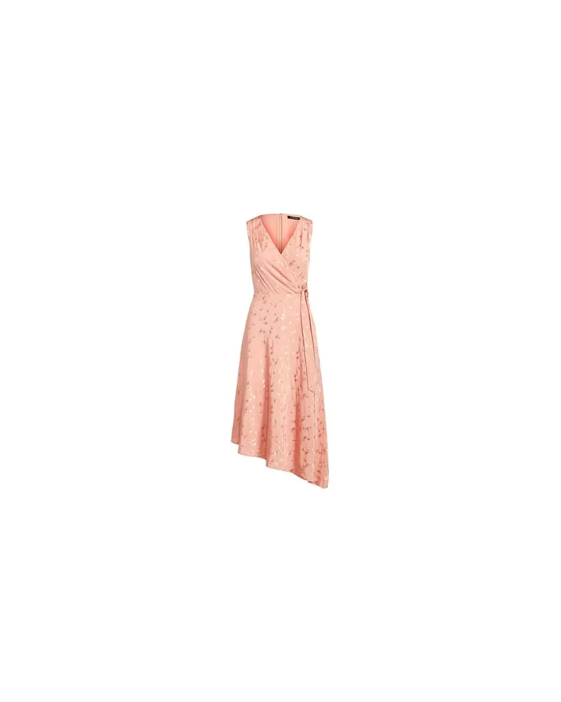 Ralph Lauren FLORAL SLEEVELESS JACQUARD DRESS  - KLEIDER - Midi-Kleiderauf YOOX.COM Rosa