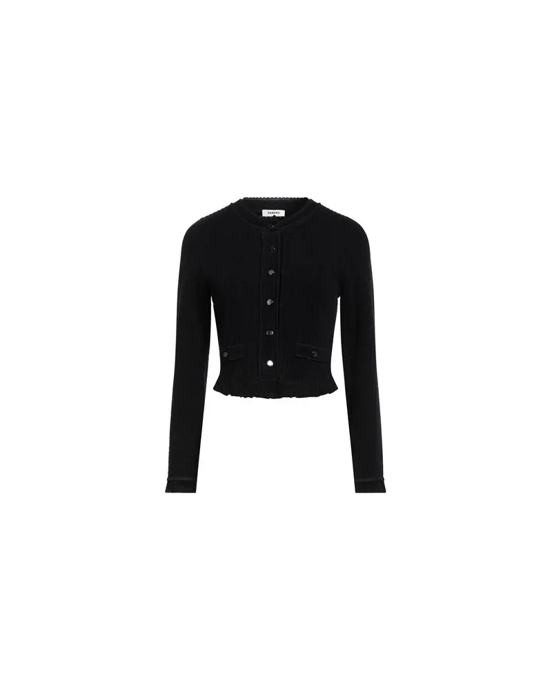 Sandro STRICKWAREN - Strickjackenauf YOOX.COM Schwarz