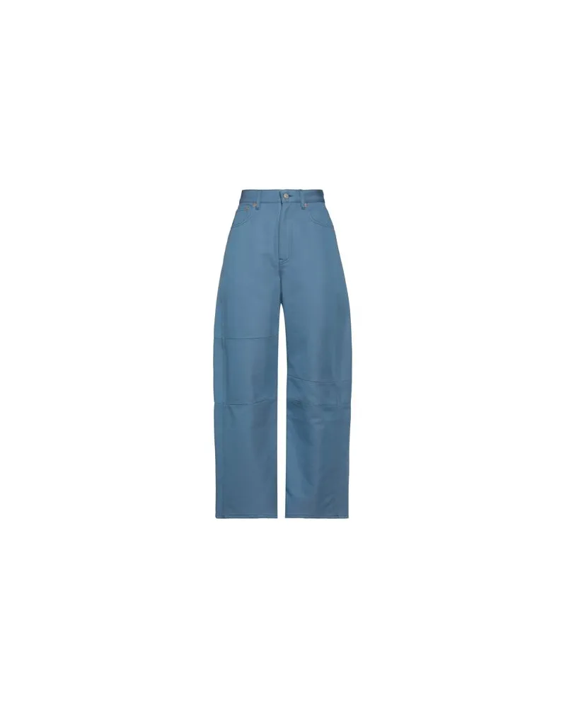 Maison Margiela HOSEN & RÖCKE - Hosenauf YOOX.COM Taubenblau