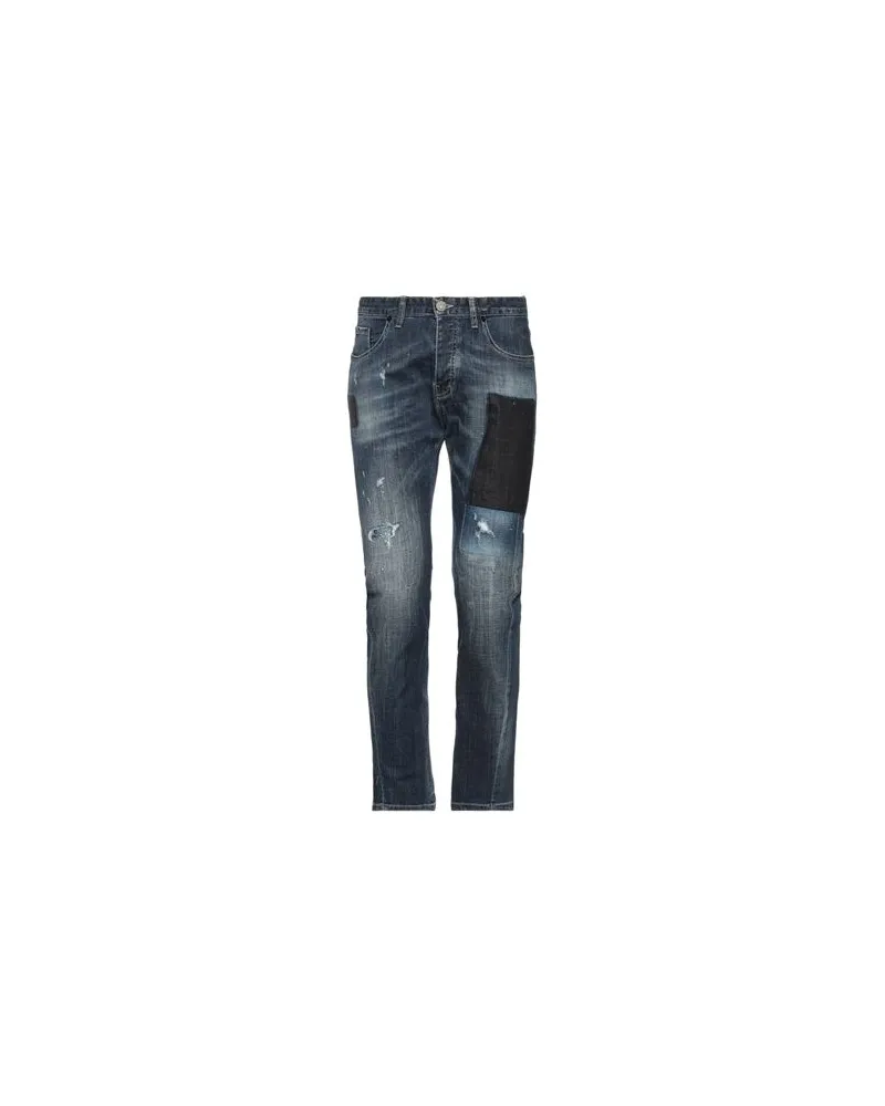 PMDS PREMIUM MOOD DENIM SUPERIOR HOSEN & RÖCKE - Jeanshosenauf YOOX.COM Blau