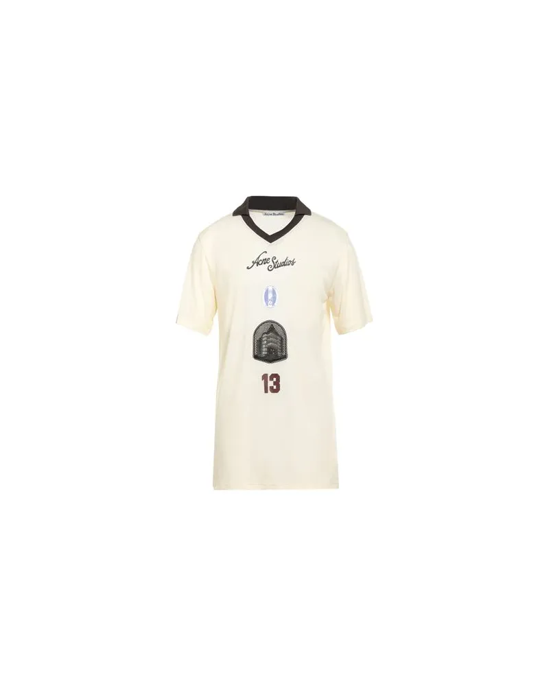 Acne Studios TOPS - Poloshirtsauf YOOX.COM Cremeweiß