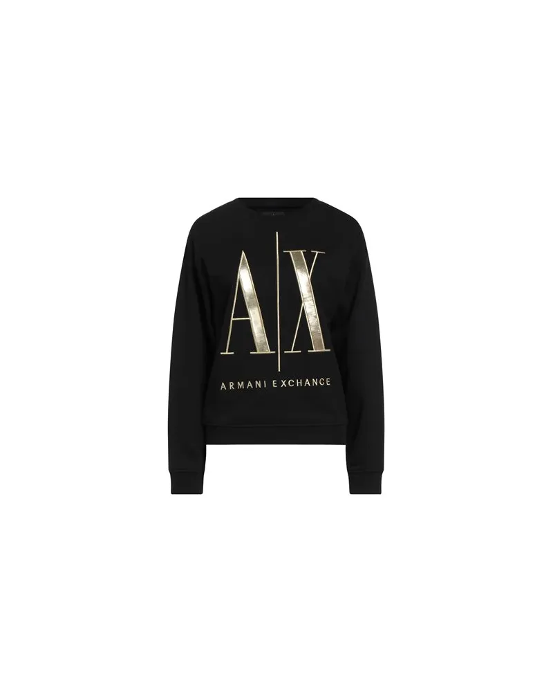 Armani Exchange TOPS - Sweatshirtsauf YOOX.COM Schwarz