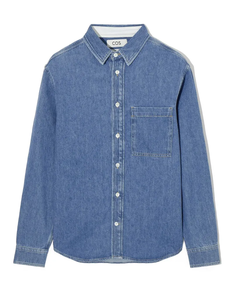 Cos Jeanshemd Blau