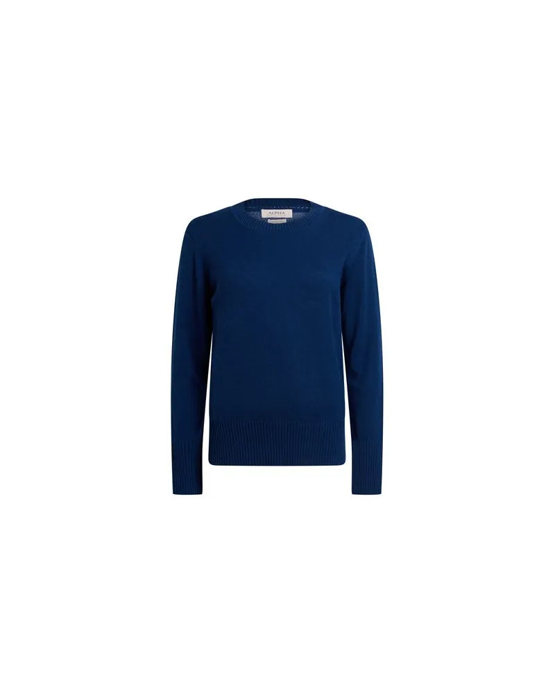 Alpha Studio STRICKWAREN - Pulloverauf YOOX.COM Blau