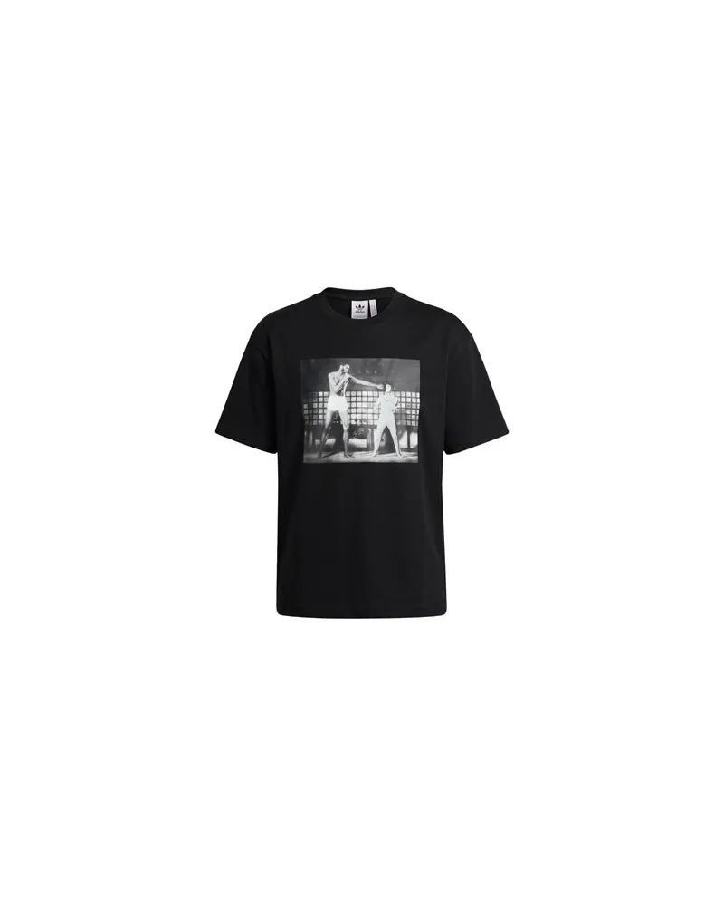 adidas BL KICK TEE - TOPS - T-shirtsauf YOOX.COM Schwarz