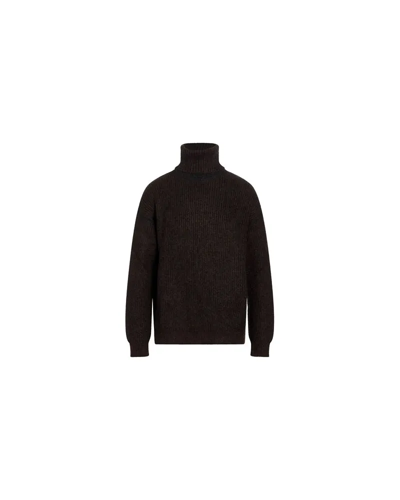 Uma Wang STRICKWAREN - Rollkragenpulloverauf YOOX.COM Dunkelbraun