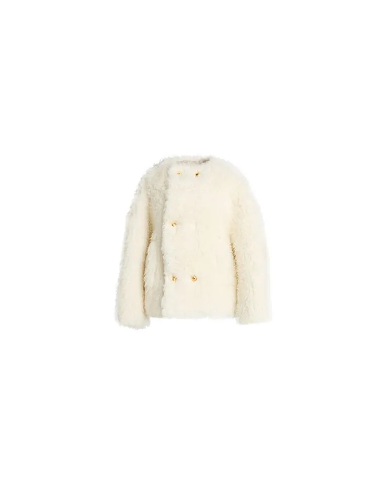 Celine JACKEN & MÄNTEL - Shearling- & Kunstfellauf YOOX.COM Weiß