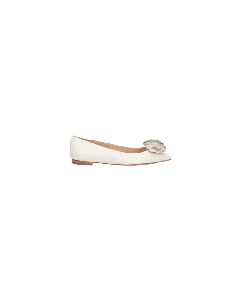 Gianvito Rossi SCHUHE - Ballerinasauf YOOX.COM Weiß