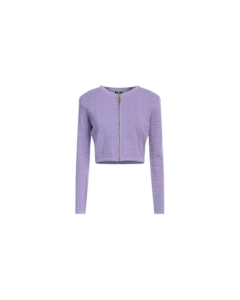 Elisabetta Franchi STRICKWAREN - Strickjackenauf YOOX.COM Malve