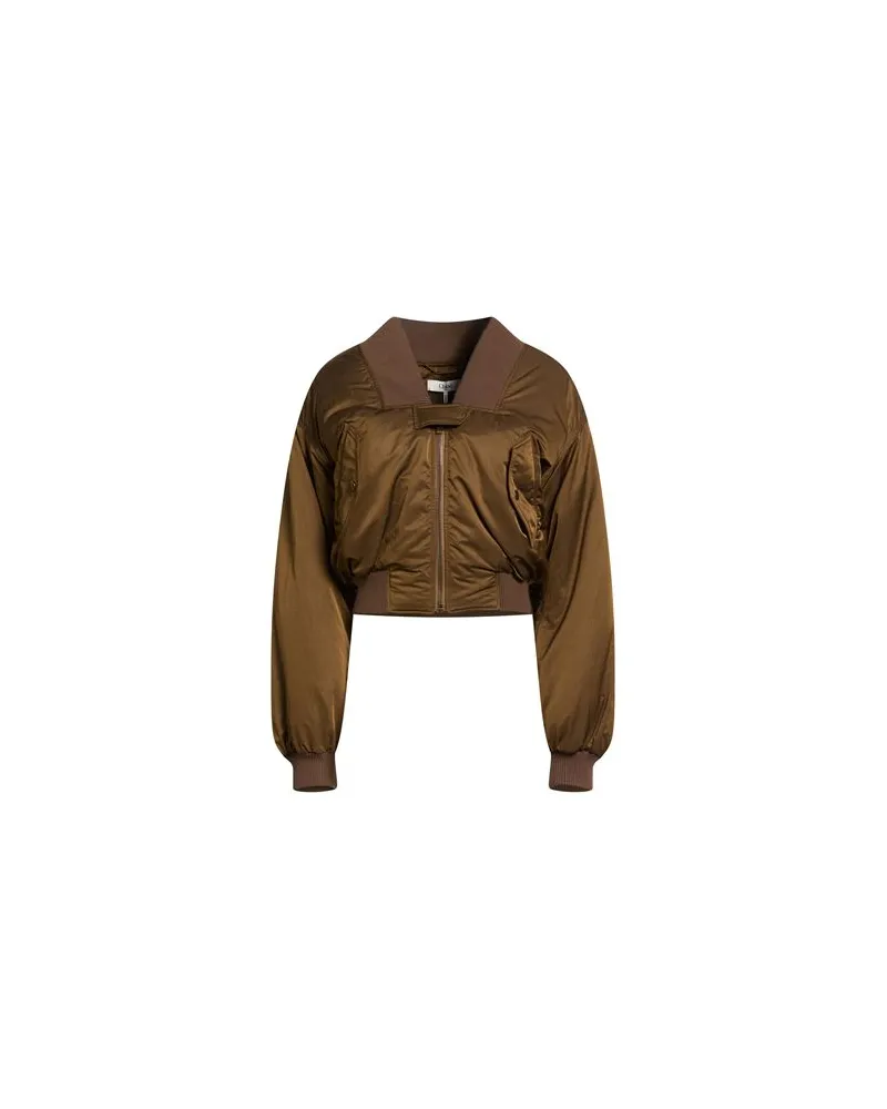 Chloé JACKEN & MÄNTEL - Pufferjacken & Daunenjackenauf YOOX.COM Hellbraun