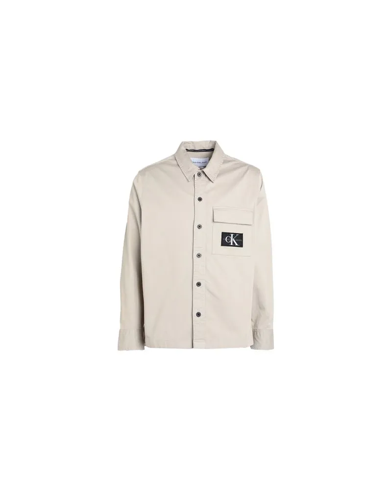 Calvin Klein TOPS - Hemdenauf YOOX.COM Khaki