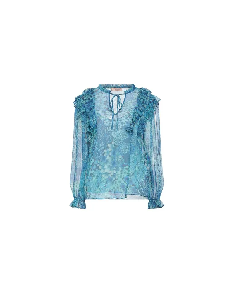 Twin-Set TOPS - Topsauf YOOX.COM Azurblau