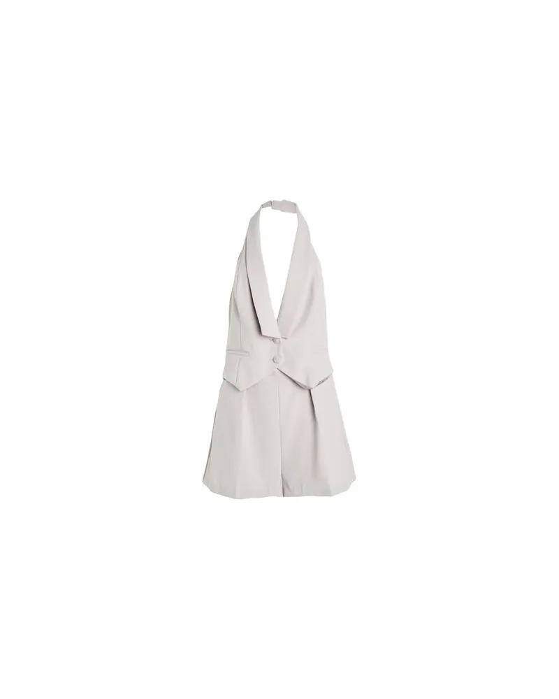 Elisabetta Franchi OVERALLS - Playsuitsauf YOOX.COM Hellgrau