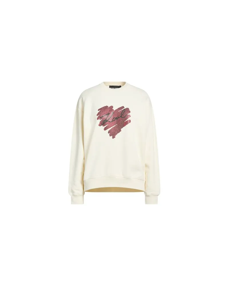 Karl Lagerfeld TOPS - Sweatshirtsauf YOOX.COM Elfenbein