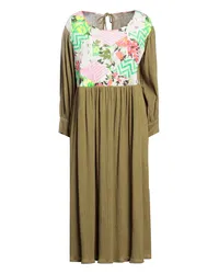 Manoush Midi-Kleid Khaki