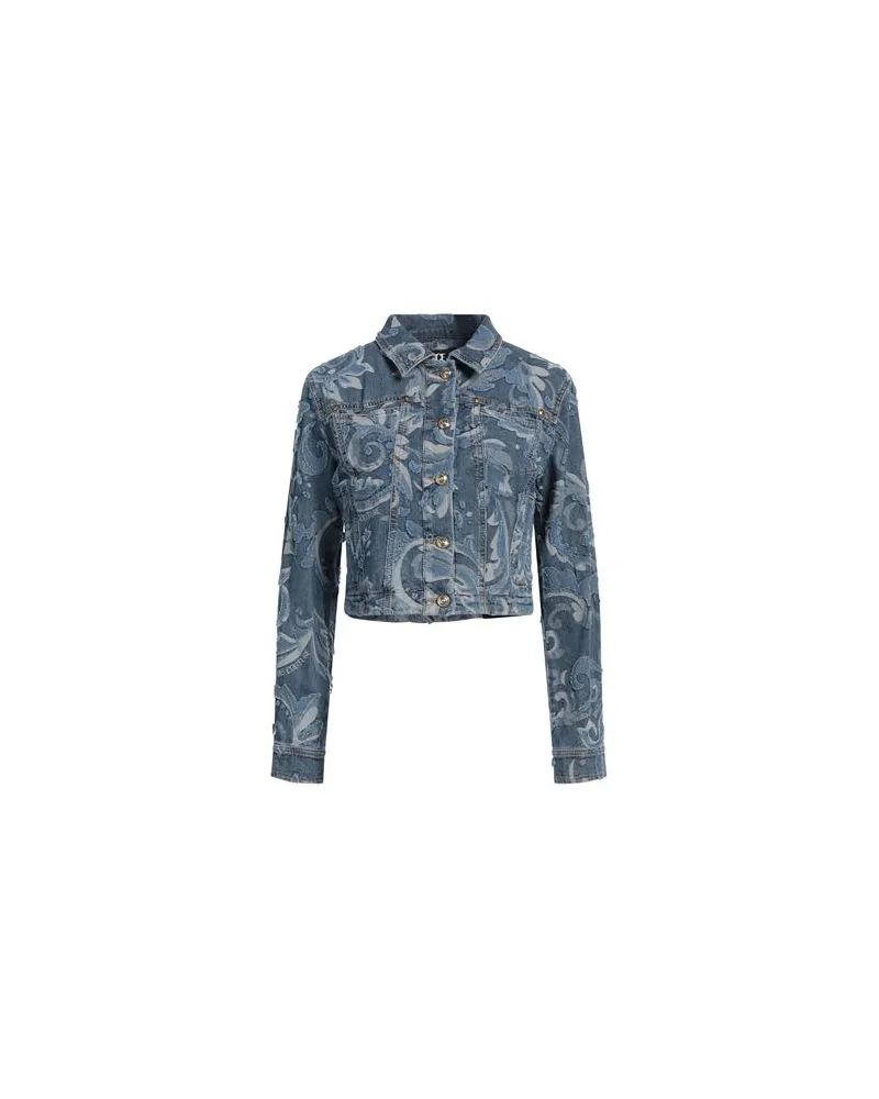 Versace Jeans JACKEN & MÄNTEL - Jeansjacken/Mäntelauf YOOX.COM Blau