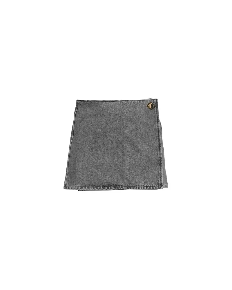 Ganni HOSEN & RÖCKE - Jeansröckeauf YOOX.COM Grau