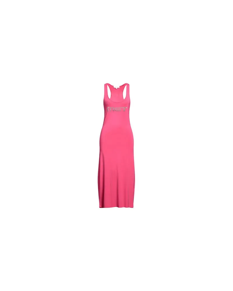 MET  KLEIDER - Midi-Kleiderauf YOOX.COM Fuchsia