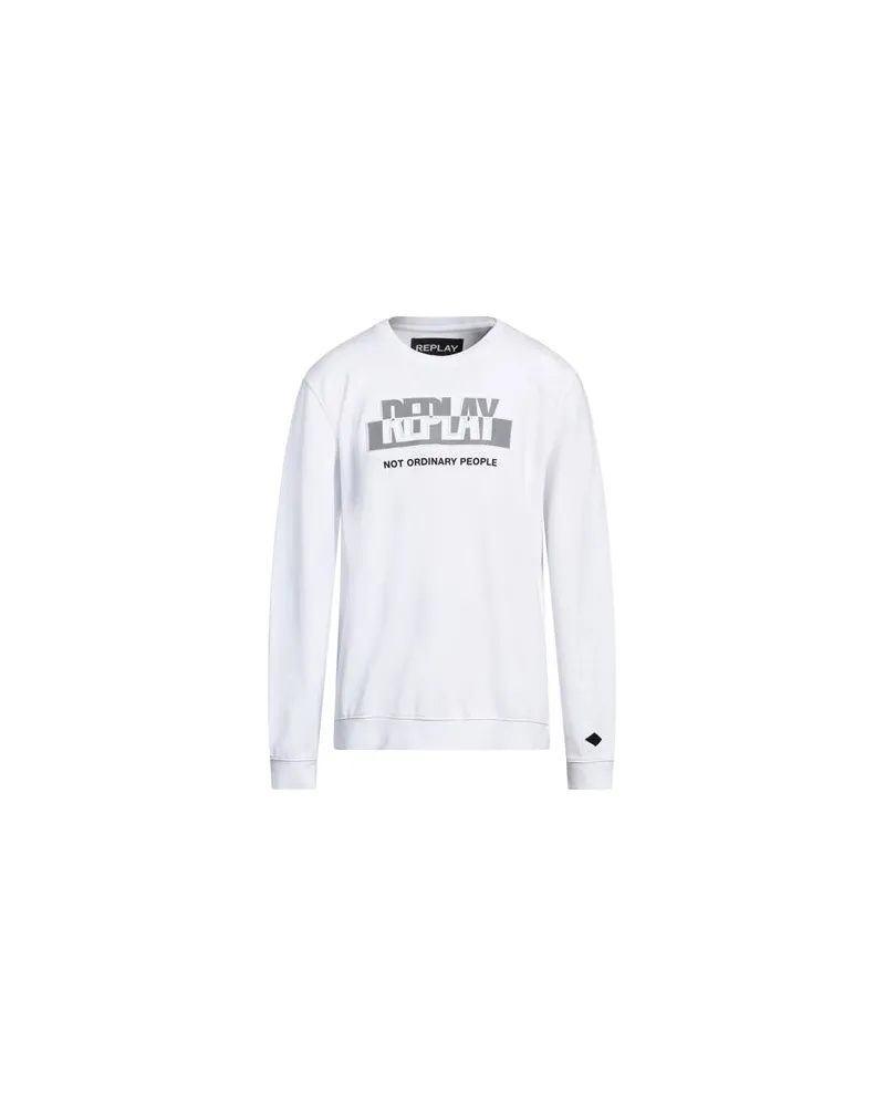 Replay TOPS - Sweatshirtsauf YOOX.COM Weiß