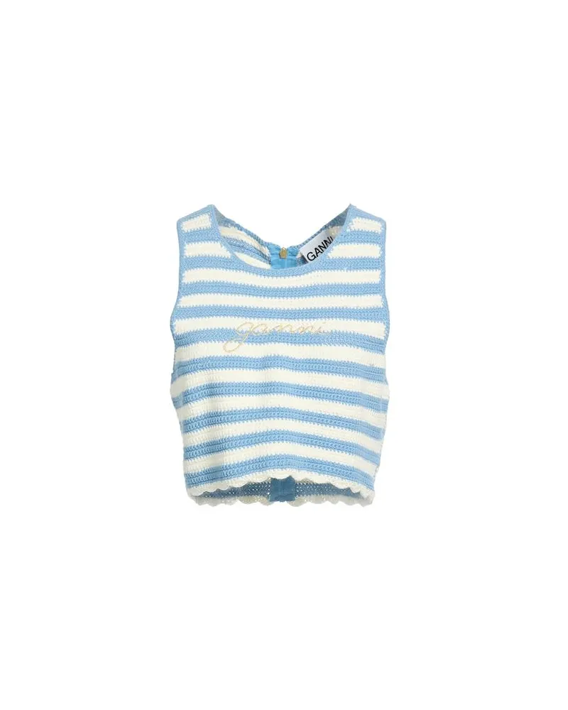 Ganni TOPS - Topsauf YOOX.COM Azurblau