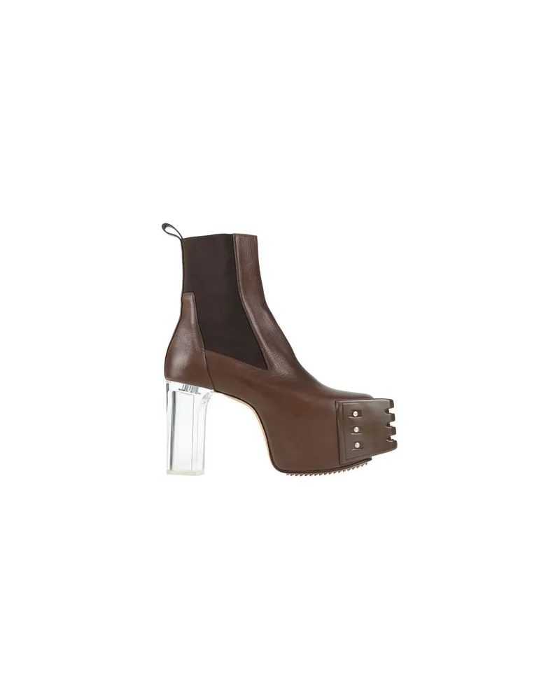 Rick Owens SCHUHE - Stiefelettenauf YOOX.COM Braun