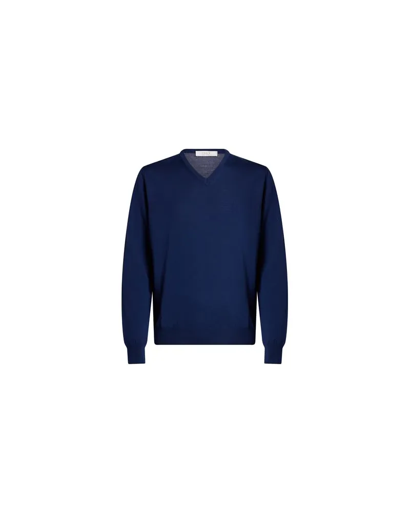 VNECK STRICKWAREN - Pulloverauf YOOX.COM Blau