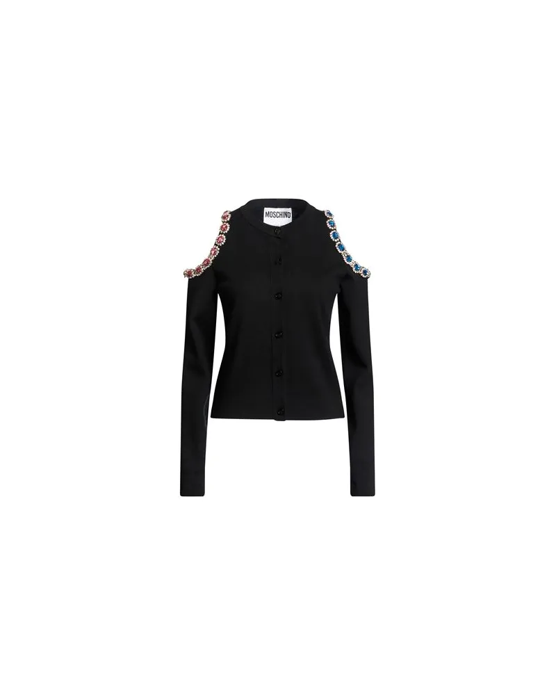 Moschino STRICKWAREN - Strickjackenauf YOOX.COM Schwarz