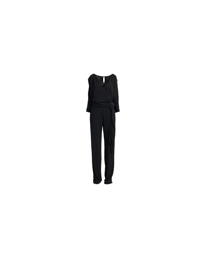 Luisa Spagnoli OVERALLS - Jumpsuitsauf YOOX.COM Schwarz
